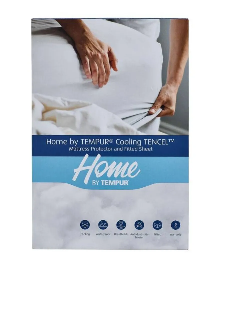 TEMPUR 105x220x42 cm muotoonommeltu suojalakana Cooling TENC