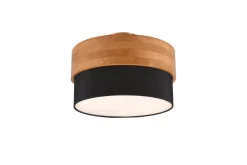 Trio Lighting kattovalaisin Seasons 30 cm E14 musta/puu