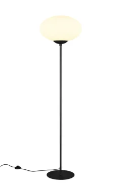 Trio Lighting lattiavalaisin Fomento E27 mattamusta/valkoine