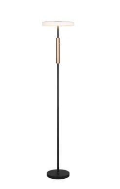 Trio Lighting lattiavalaisin Celeste LED mattamusta/kromattu