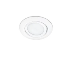 Trio Lighting LED alasvalo Rila mattavalkoinen pyöreä