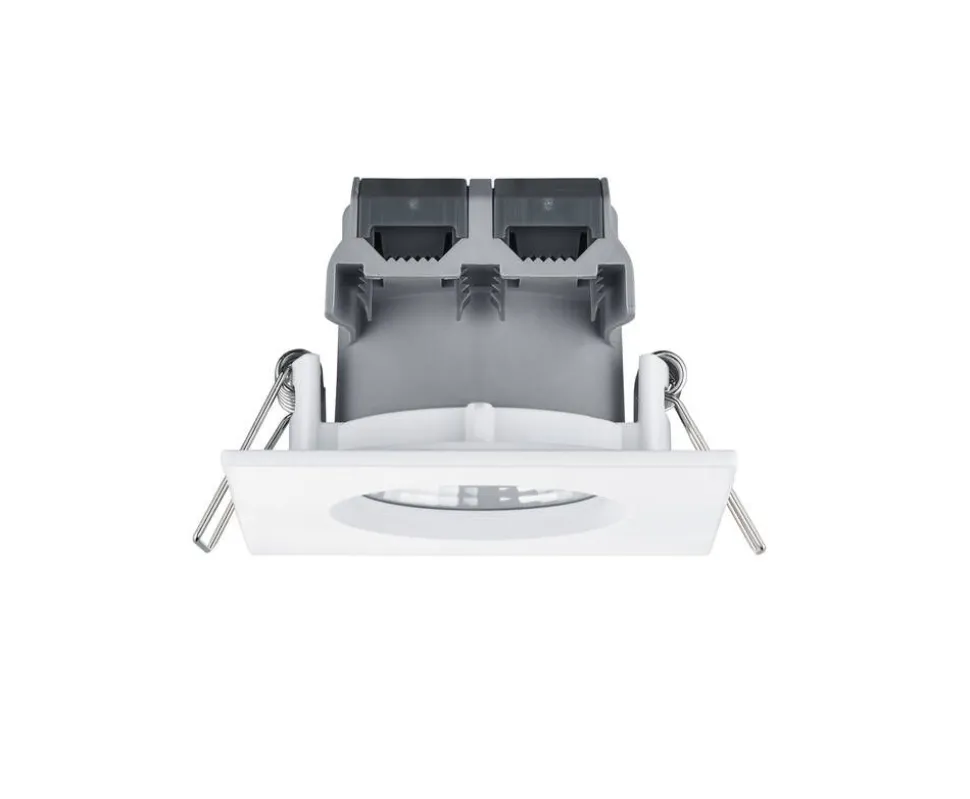 Trio Lighting LED alasvalo Zagros IP65 mattavalkoinen neliö