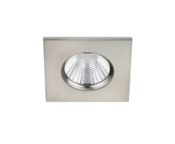 Trio Lighting LED alasvalo Zagros IP65 harjattu teräs neliö