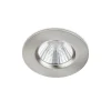 Trio Lighting LED alasvalo Zagros IP65 harjattu teräs pyöreä