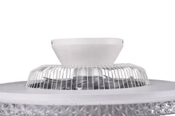 Trio Lighting LED kattotuuletin Harstad kromi starlight