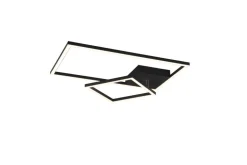 Trio Lighting LED kattovalaisin Padella mattamusta
