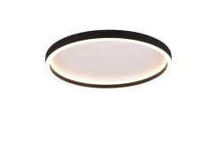Trio Lighting LED kattovalaisin Rotonda pyöreä mattamusta