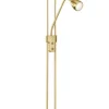 Trio Lighting LED lattiavalaisin Arizona uplighter messinki