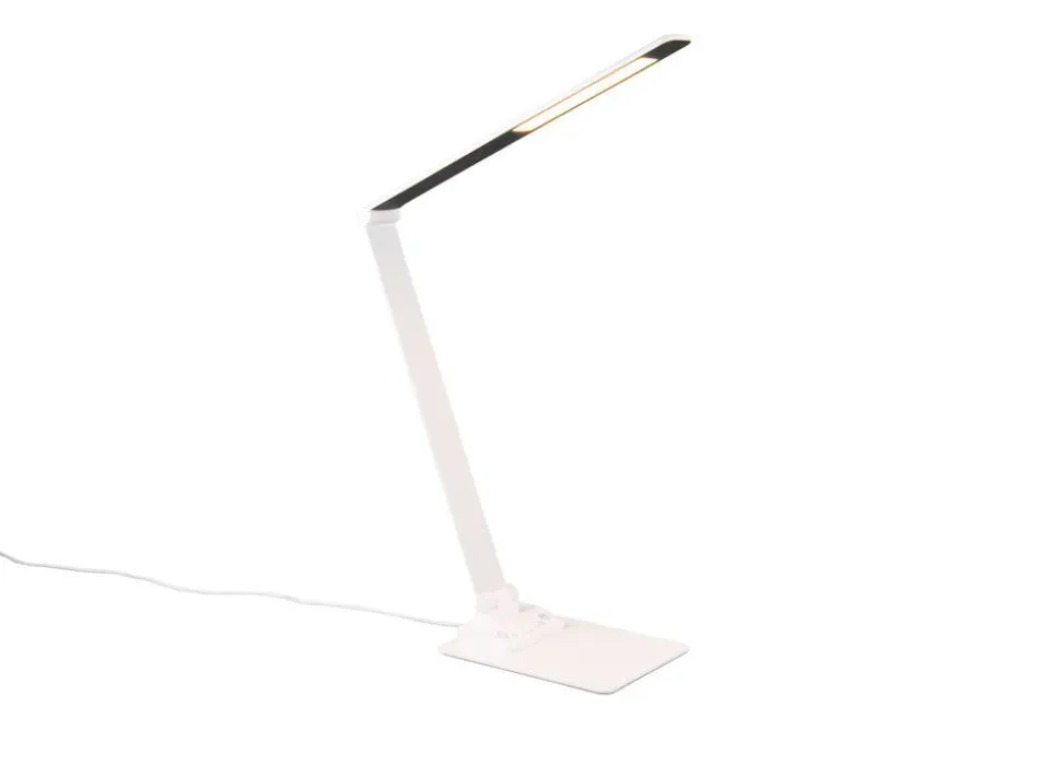 Trio Lighting LED pöytävalaisin Travis mattavalkoinen