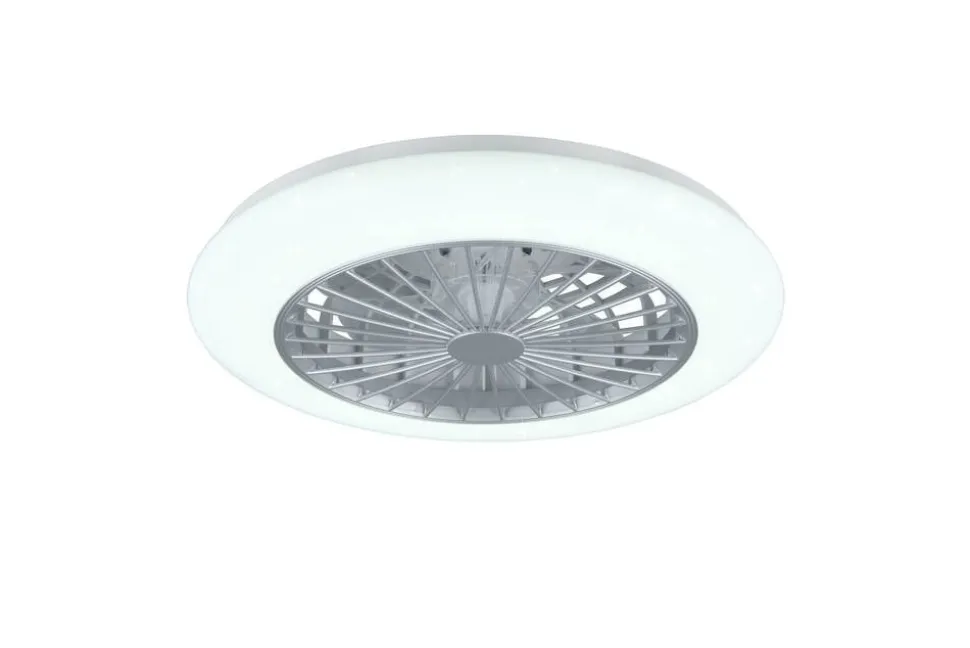 Trio Lighting LED tuuletinkattovalaisin Stralsund harmaa sta