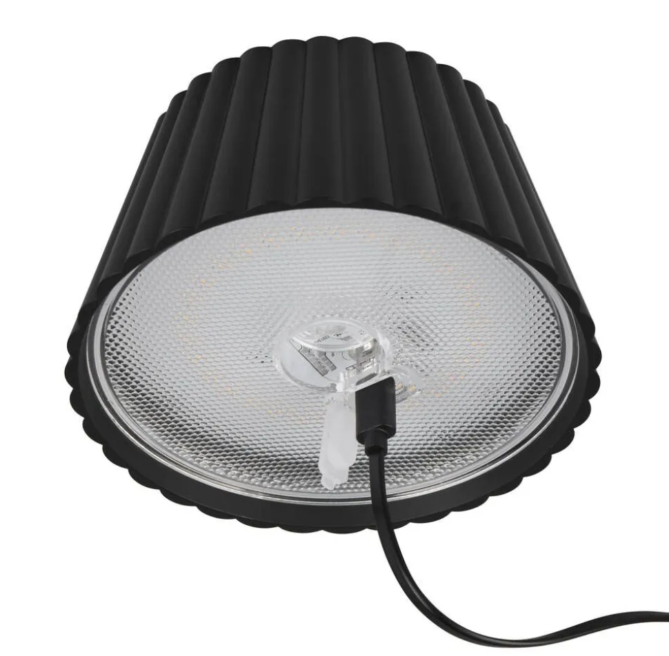 Trio Lighting LED ulkopöytävalaisin Suarez mattamusta ladatt