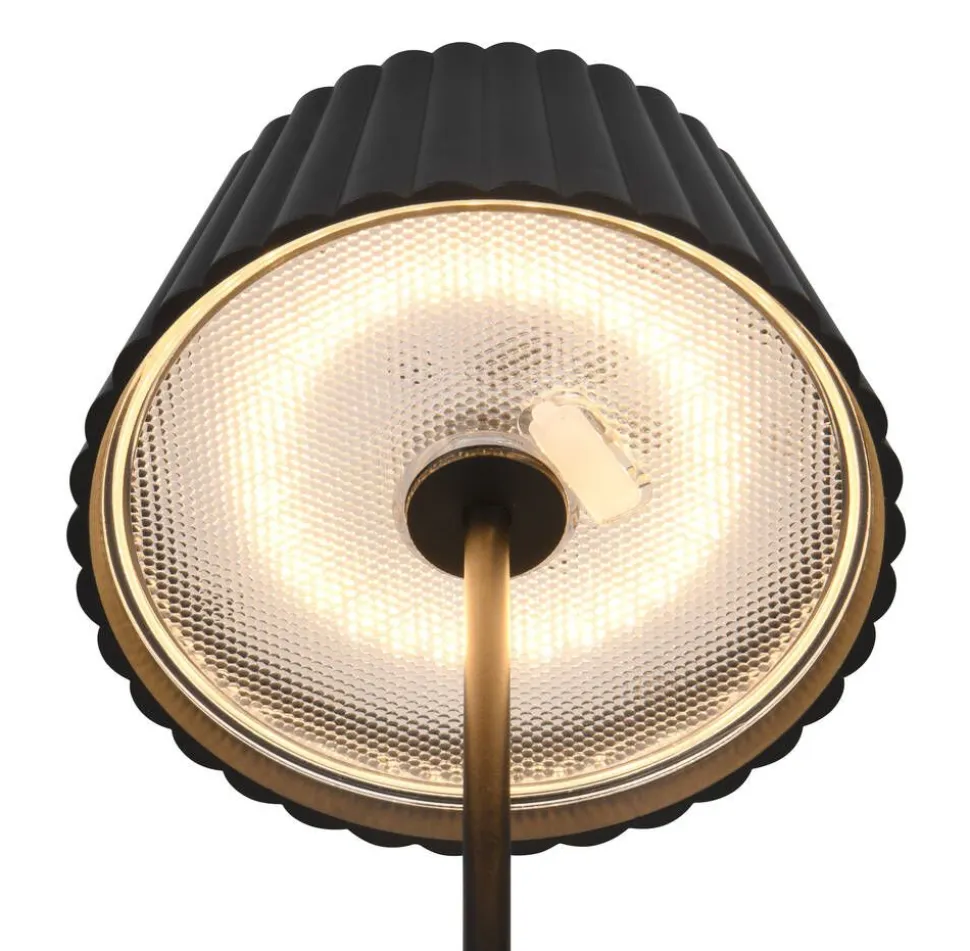 Trio Lighting LED ulkopöytävalaisin Suarez mattamusta ladatt