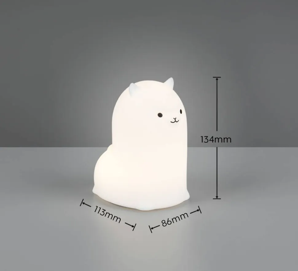 Trio Lighting LED-pöytävalaisin Paky RGBW valkoinen