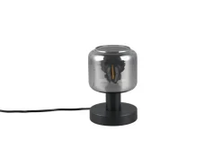 Trio Lighting pöytävalaisin Mataro E14 mattamusta/savu