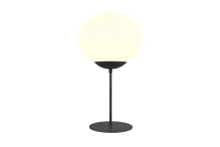 Trio Lighting pöytävalaisin Fomento E27 mattamusta/valkoinen