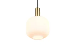 Trio Lighting riippuvalaisin Diva E27 mattamessinki/valkoine