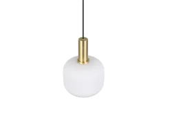 Trio Lighting riippuvalaisin Diva E27 mattamessinki/valkoine