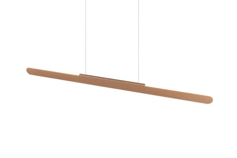 Trio Lighting riippuvalaisin Helios LED 100 cm kahvinruskea