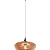 Trio Lighting riippuvalaisin Colino E27 puu/antrasiitti
