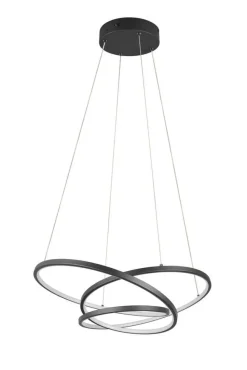 Trio Lighting riippuvalaisin Darvin LED 64 cm mattamusta