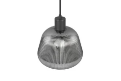 Trio Lighting riippuvalaisin Tarifa 1-os E27 mattamusta/krom