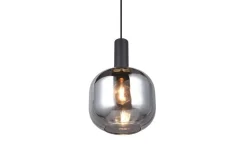 Trio Lighting riippuvalaisin Diva E27 mattamusta/kromattu
