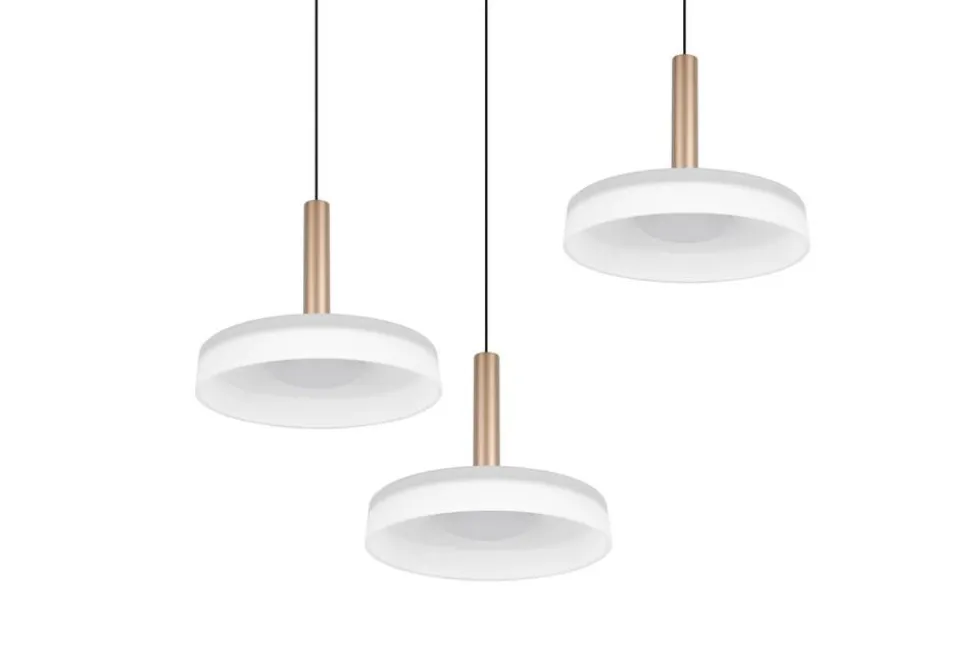 Trio Lighting riippuvalaisin Celeste LED 3-os kahvinruskea