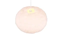 Trio Lighting riippuvalaisin Furry 50 cm E27 hiekanvalkoinen