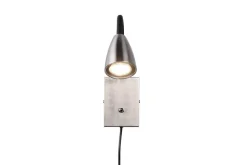 Trio Lighting seinävalaisin Wanda GU10 harjattu teräs