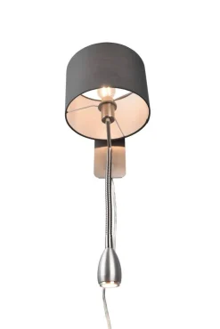 Trio Lighting seinävalaisin Hotel lukuvalolla E14 + LED harm
