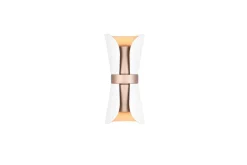 Trio Lighting seinävalaisin Coat 2xGU10 mattavalkoinen/kahvi