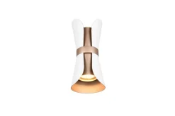 Trio Lighting seinävalaisin Coat 2xGU10 mattavalkoinen/kahvi