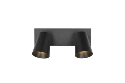Trio Lighting spottivalaisin Sharp 2-os GU10 mattamusta/kult