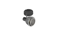 Trio Lighting spottivalaisin Tarifa 1-os E14 mattamusta/krom