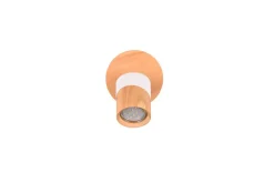 Trio Lighting spottivalaisin Aruni 1-os GU10 puu/mattavalkoi