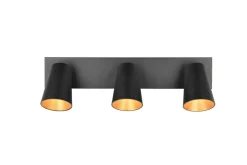 Trio Lighting spottivalaisin Sharp 3-os GU10 mattamusta/kult