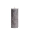 Uyuni LED pöytäkynttilä 7,8x20 cm harmaa rustiikki