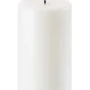 Uyuni LED pöytäkynttilä 7,8x20 cm valkea smooth
