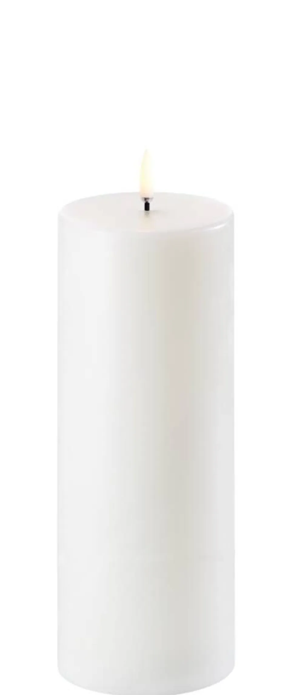 Uyuni LED pöytäkynttilä 7,8x20 cm valkea smooth