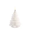 Uyuni LED-kynttilä kuusi 9x12 cm Nordic white Smooth
