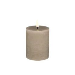 Uyuni LED-kynttilä 7,8x10 cm Sandstone Rustic