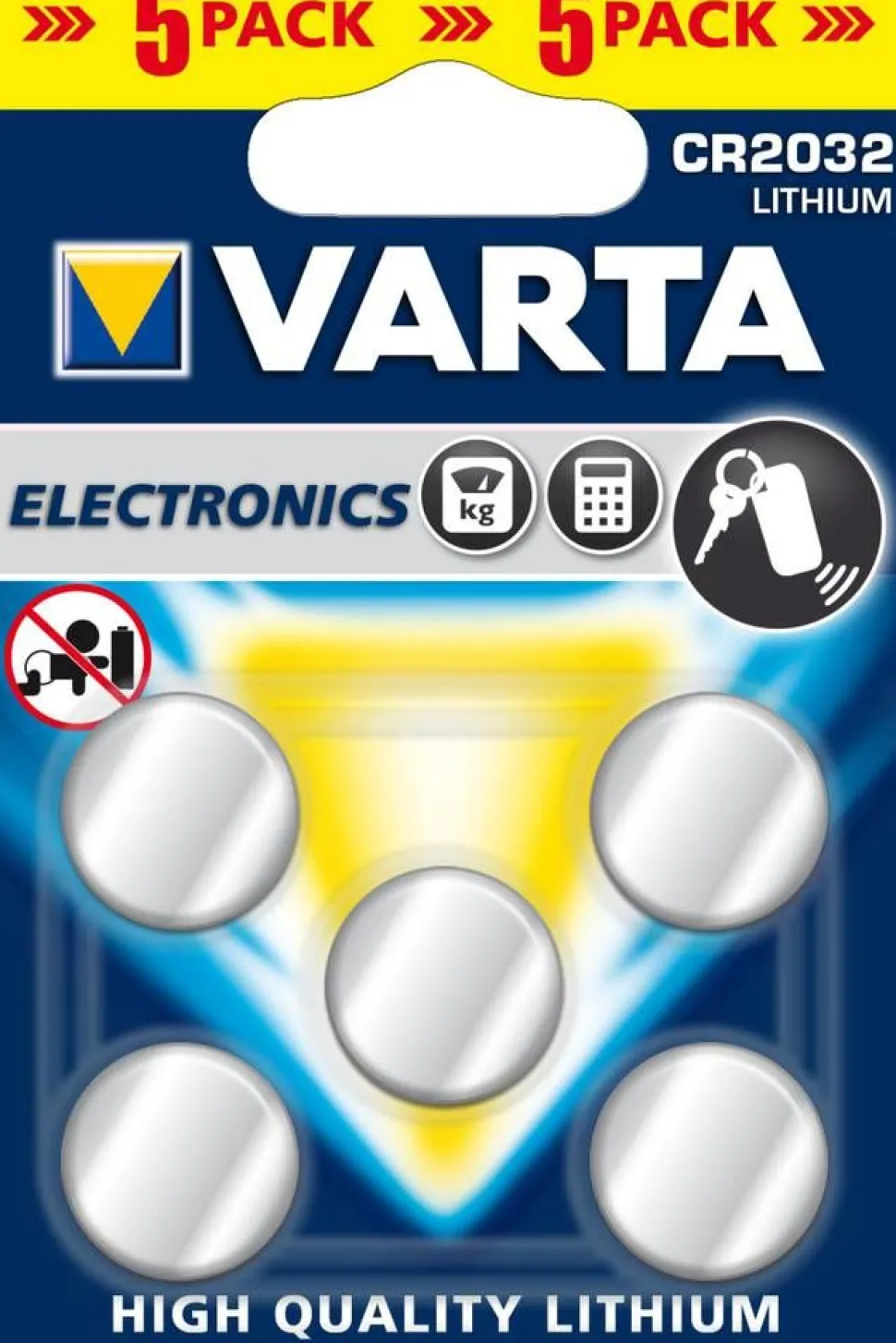 Varta Cr2032 5kpl