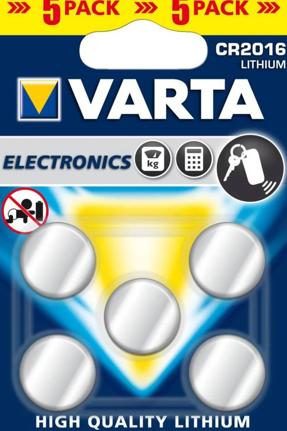 Varta Cr2016 5kpl