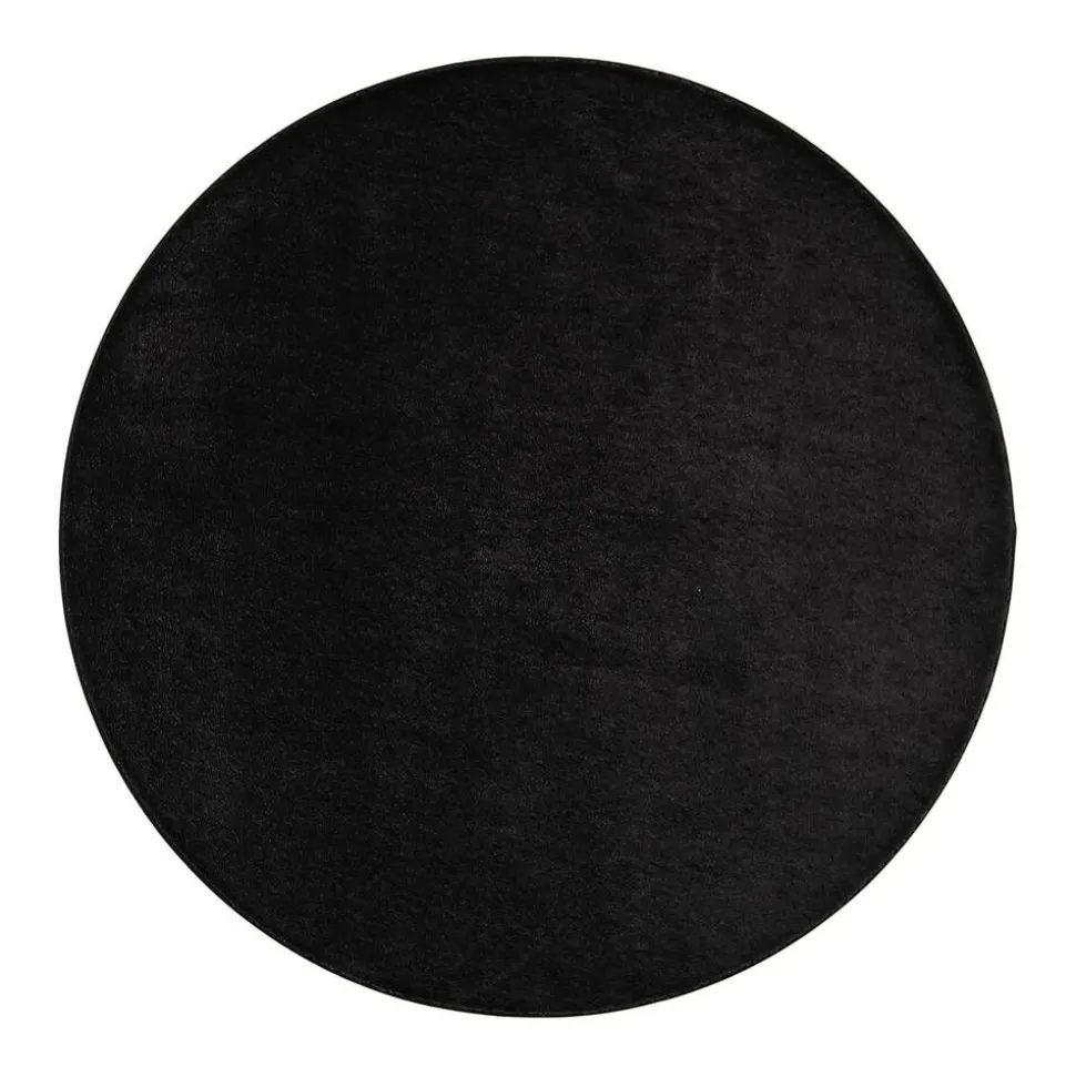 VM-Carpet Satine 800 musta, Ø 133 cm, kantti 5460
